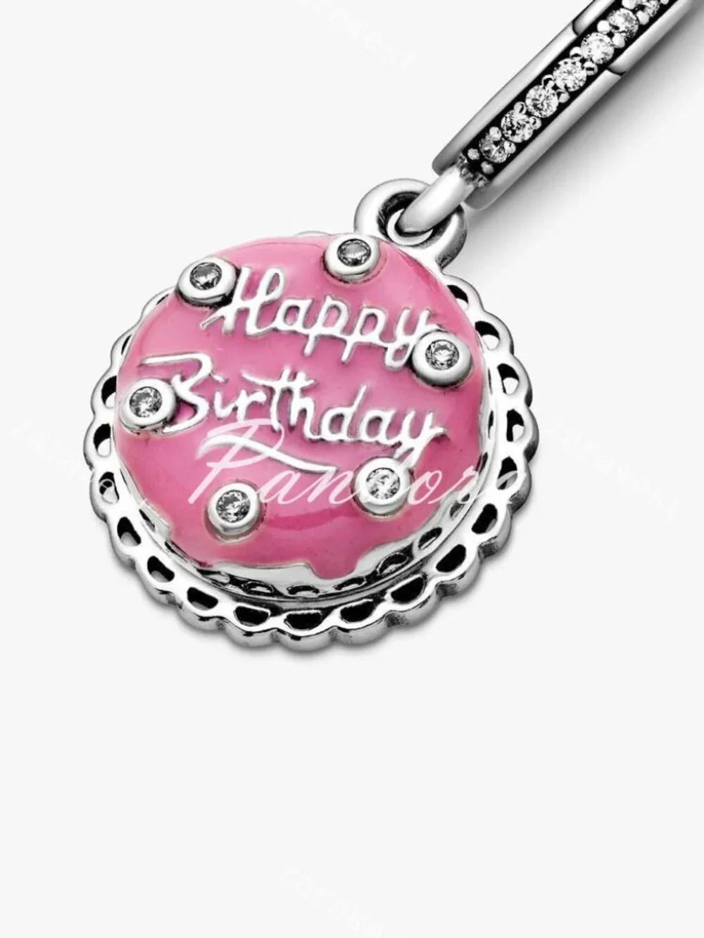 Pandora Pink Birthday Cake Dangle Charm